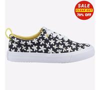 TOMS Alpargata Fenix Lace-Up Sneaker, Black Sun Daisies, 11 UK Child