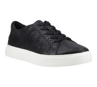 TOMS Kameron Lace-Up Leather Women's Black Metallic Trainers - UK 4 / EU 36.5 / US 6