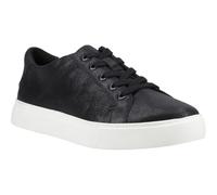 TOMS Kameron Lace-Up Leather Women's Black Metallic Trainers - UK 8