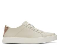 Toms Kameron Womens Trainers - Beige Leather - Size UK 8