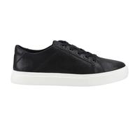 Toms Kameron Lace-Up Leather Women's Black Metallic Trainers UK 4