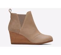 Toms Kelsey Womens Ladies Grey Pull On Wedge Chelsea Ankle Boots Size 4-8