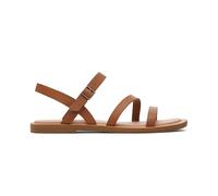 Toms Kira Womens Ankle Strap Sandals Tan Leather - Size UK 3