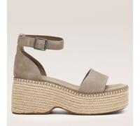 TOMs Laila Platform Sandal BLACK SIZE 5