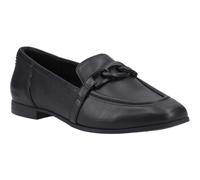 Toms Lynette Leather Womens Black Loafers - Size UK 7