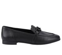 (Black, 6 (Adults')) TOMS Lynette Leather Women's Black Loafers