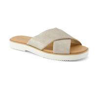 Toms Mae Crossover Leather WoMens Champagne Sandals - Beige Suede - Size UK 3