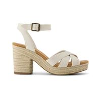 TOMS Majorca Strappy Leather Women's Light Sand Sandals - UK 8 / EU 42 / US 10