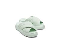 TOMS Mallow Crossover Polyester Blend Women's Mint Slides