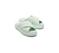 Toms Mallow Crossover Slides Womens - Green Mixed Material - Size UK 5