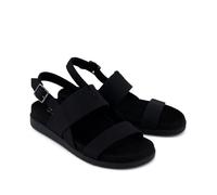 Toms Marin Slingback Canvas Womens Black Sandals - Size UK 3