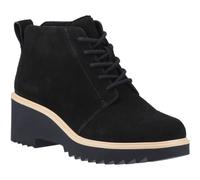 TOMS Women's Maude Lace Up Fashion Boot, Black Suede, 4 UK