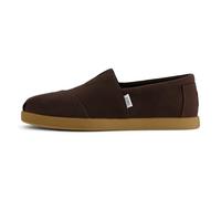 TOMS Men Alp FWD Loafer Flat, Chocolate Brown Recycled Cotton Canvas, 9 UK