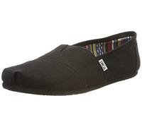 TOMS Men Alpargata Black/Black Canvas UK8