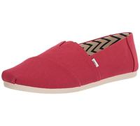 TOMS MEN ALPARGATA Red Recycled Cotton Canvas UK7.5