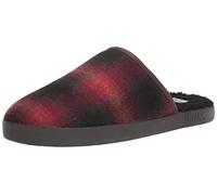 Toms Men's Harbor Mens Slippers - Red Abstract Plaid - Size: 11