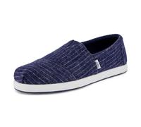 TOMS Men's Alp FWD Espadrille, Navy Cozy Stripe, 7.5