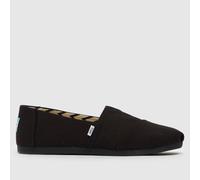 TOMS Men Alpargata Black/Black Canvas UK8