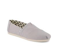 TOMS Men's Alpargata Classic Sneaker, Drizzle Grey Recycled Cotton Canvas, 7.5 UK