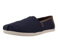 Toms Alpargata 3 Men Navy Brown Mens Closed Toe Sandals 10020866-75 in a Plain Canvas in Size 9.5