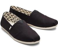 TOMS Men's Alpargata Vegan Canvas Pumps - Black/Black - UK 8