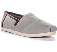 TOMS Men's Alpargata Classic Sneaker, Drizzle Grey Brushed Twill/Tan Synthetic, 13 UK