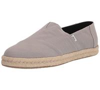 TOMS Men's Alpargata Rope 2.0 Espadrille, Drizzle Grey Recycled Cotton Slubby Woven, 7.5 UK