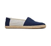 TOMS Men's Alpargata Rope Classic Loafer Flat, Navy Blue, 8.5 UK
