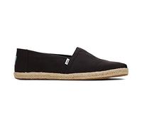 TOMS Men's Alpargata Rope Classic Loafer Flat, Total Black, 7 UK