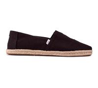 TOMS Men's Alpargata Rope Classic Loafer Flat, Total Black, 12 UK