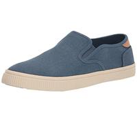 TOMS Men's Baja Heritage Canvas Slip-On Sneaker, Ocean Blue, 6 UK