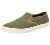 TOMS Men's Baja Sneaker, Dark Sage Heritage Canvas Synthetic Nubuck Trim, 8 UK