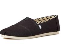 TOMS Mens Recycled Cotton Alpargata Loafer Flat, Black, 6.5 UK