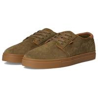 TOMS Mens Carlo 2.0 Lace Up Sneakers Shoes Casual - White, Military Olive, 8 UK