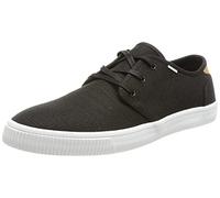 TOMS Men's Carlo Sneaker, Black White, 8 UK