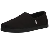 TOMS Men's ALP FWD Loafer Flat, Black/Black Recycled Cotton Canvas, 10.5 UK