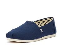 TOMS Men's Classic Canvas Slip-On Shoes - Comfortable, Durable & Stylish with Elastic Gore Design for Easy Wear Navy