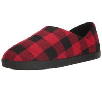 TOMS Men's Ezra Slipper , Red Buffalo Plaid Fleece,6.5 UK