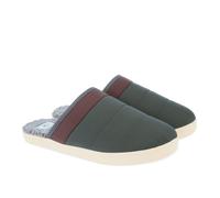 Toms Mens Harbor Slippers in Green - Size UK 8