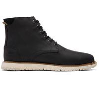 TOMS Mens Hillside Water Resistant Leather Boot - Black