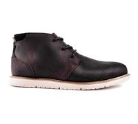 TOMS Men's Navi Chukka Boot, Black Water Resistant Leather, 10.5 UK