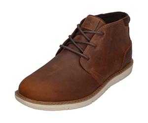 TOMS Men's Navi Chukka Boot, Topaz Brown Water Resistant Leather, 8.5 UK