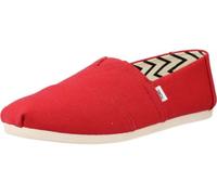 TOMS Classic Canvas Alpargata Slip-On Shoe - Stylish & Sustainable Comfort for Everyday Wear Red