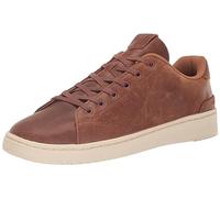 TOMS Men's Trvl Lite 2.0 Low Sneaker, Tan Leather, 8.5 UK