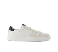 TOMS Men's Trvl Lite Court_White/Black Sneaker, 12 UK