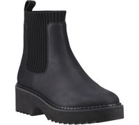 Toms Millie Leather Womens Black Heeled Ankle Boots - Size UK 4
