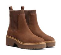 TOMS Millie Leather Women's Oak Brown Heeled Ankle Boots - UK 7