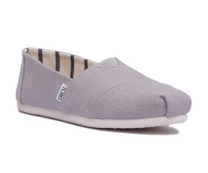 Toms Morning Dove S-Toms Classic Slip On In Grey Size UK 3 - 8