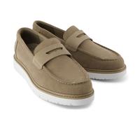 Toms Navi TRVL LITE Havana Leather Mens Dune Loafers - Camel - Size UK 10