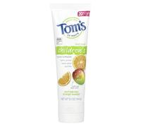 Tom's of Maine Anticavity Fluoride Children's Toothpaste, Kids Toothpaste, Natural Toothpaste, Outrageous Orange Mango, 144g (5.1oz)